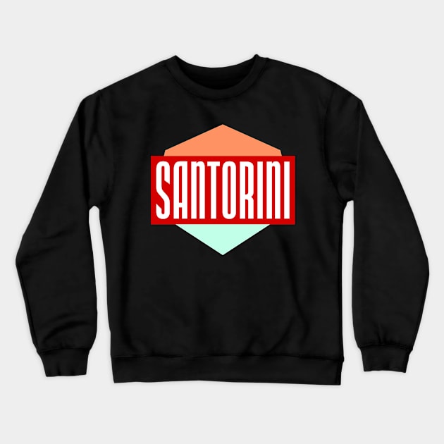 Santorini Crewneck Sweatshirt by colorsplash